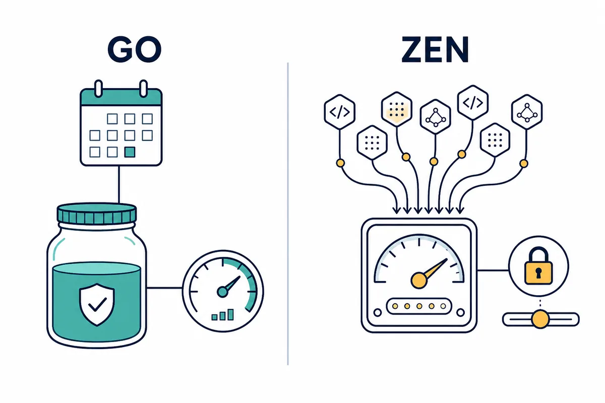 OpenCode Go monthly budget compared with OpenCode Zen pay-as-you-go usage